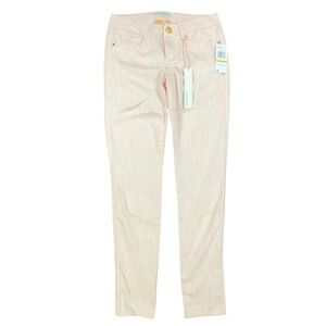 Chord Skinny Jeans Juniors 3 Peach Orange Denim NWT CH4070WDD Low Rise Stretch